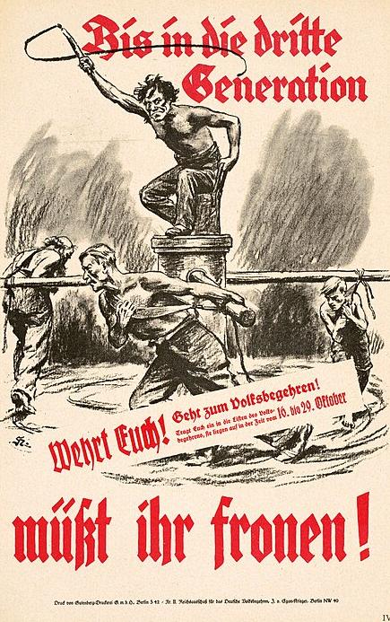 1929 Poster opposing of the Young Plan