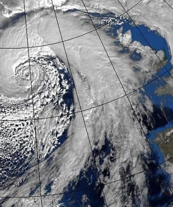 A severe Atlantic depression approaches the UK