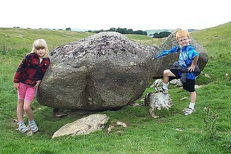 A granite boulder in the Yorkshire Dales: a glacial erratic