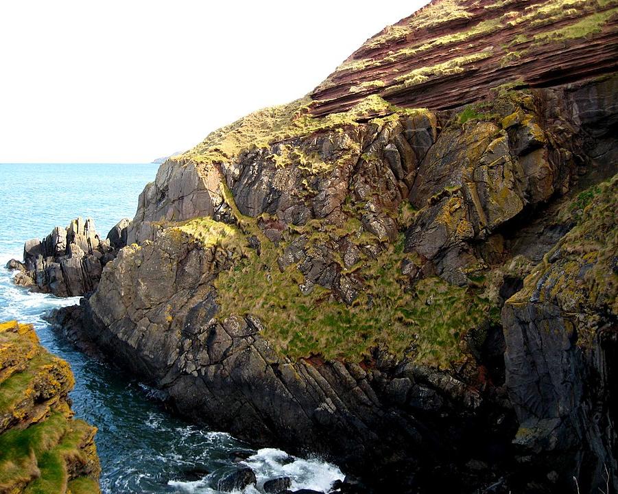 Old Red Sandstone beds at Siccar Point, Berwickshire