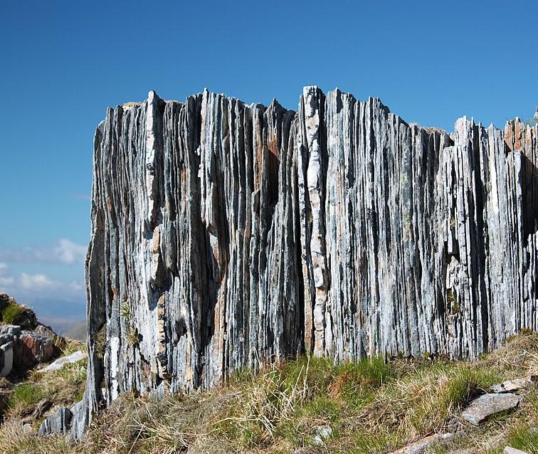 Metamorphic rocks near Carn Eighe, Northwest Highlands