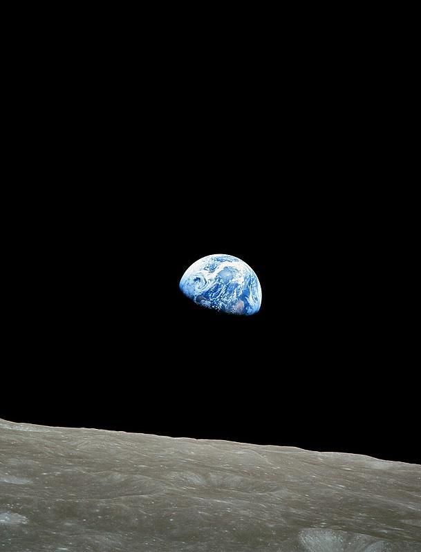 Earthrise, taken from Apollo 8 on 24th December 1968