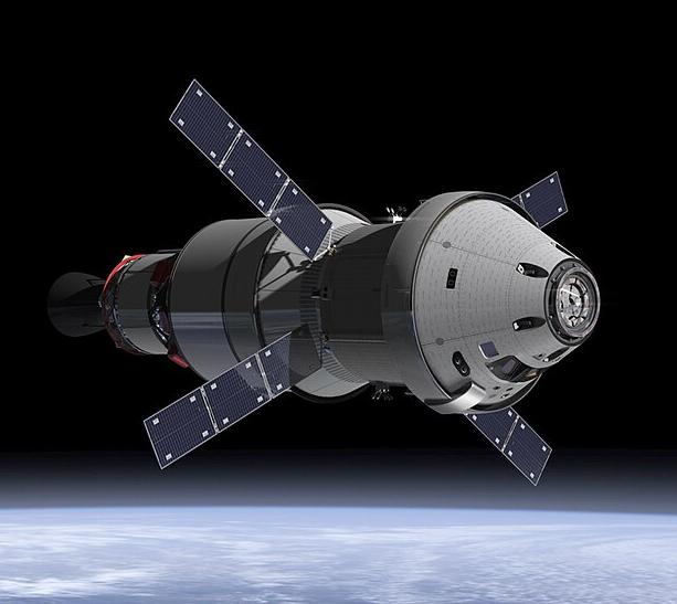 An artist's impression of the Orion spacecraft