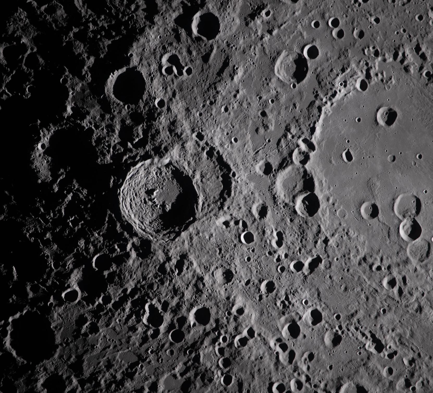 Vavilov Crater, captured by the Artemis II crew during flyby