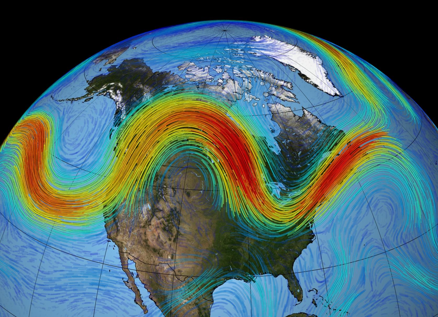 The Northern Hemisphere's polar jet stream