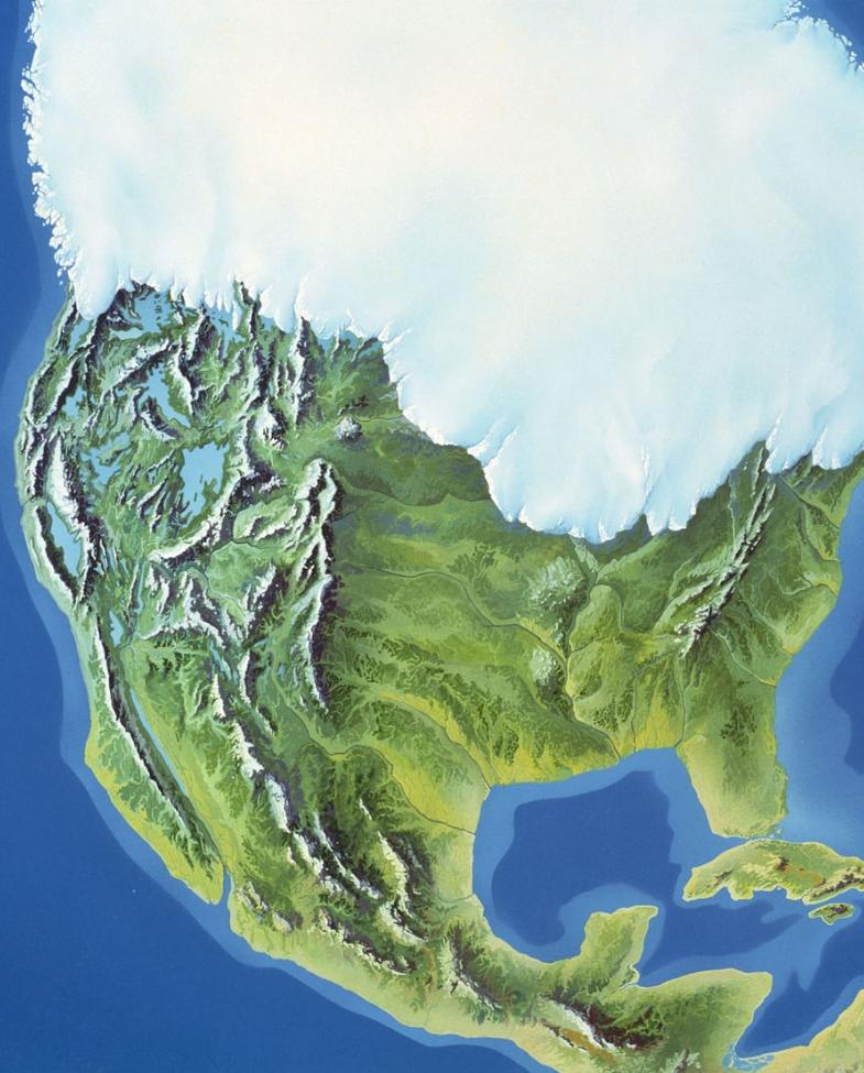 Laurentide Ice Sheet, around 26,500 years ago