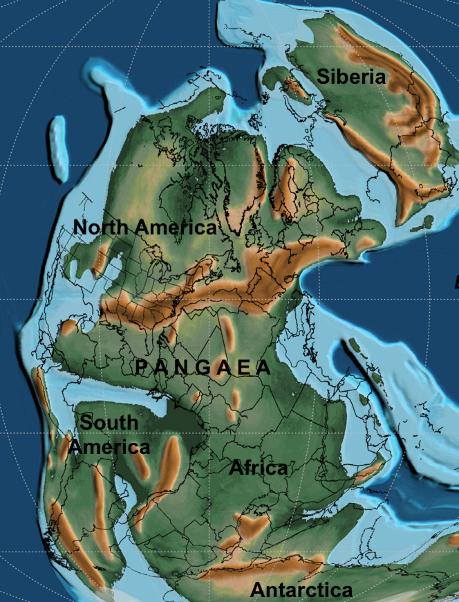 Pangaea, 275 million years ago