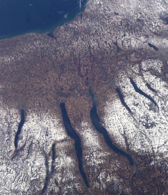 The Finger Lakes, northern edge of the Allegheny Plateau