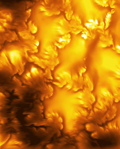 Close-up image of the Sun's surface