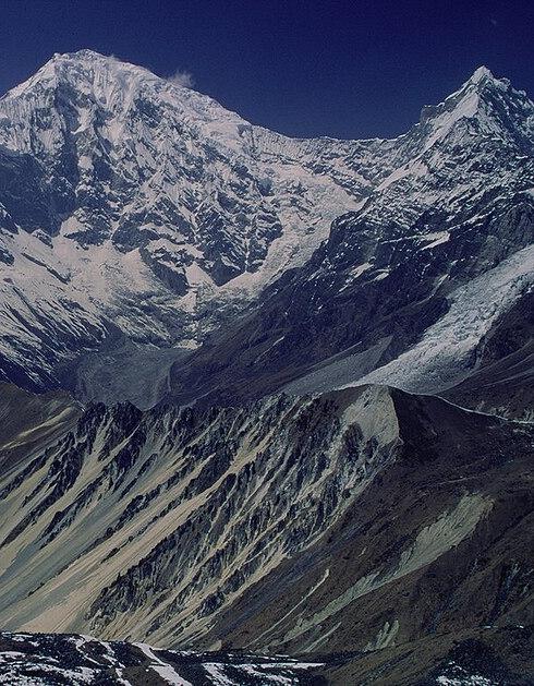 Langtang Lirung mountain in Nepal