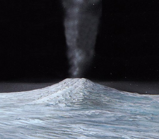 Ice volcanoes on Enceladus