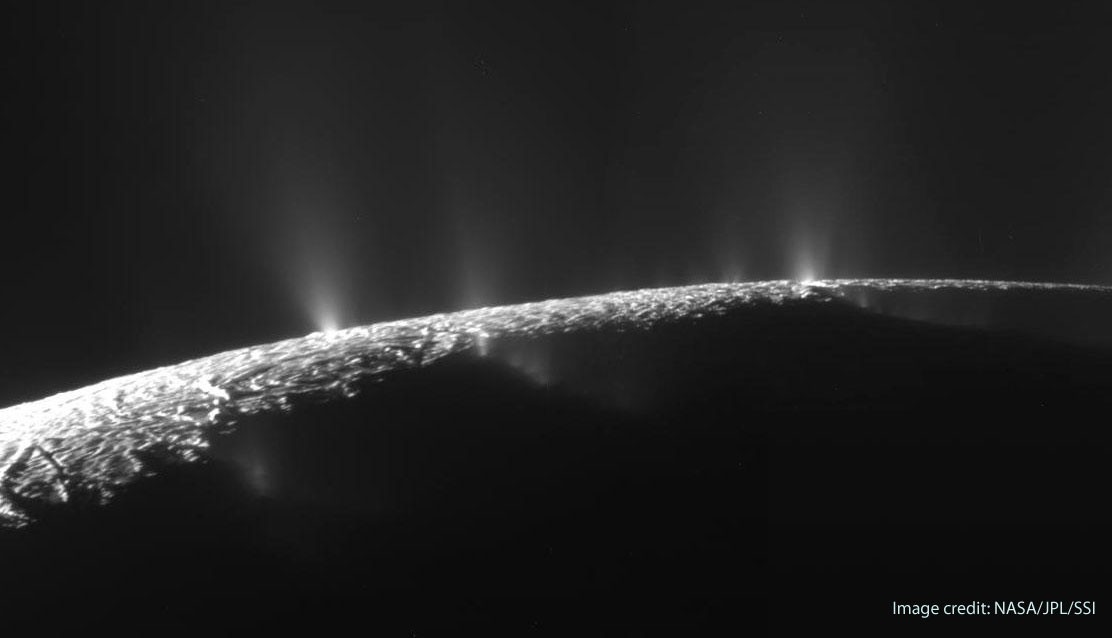 Cassini's photo of the plumes
