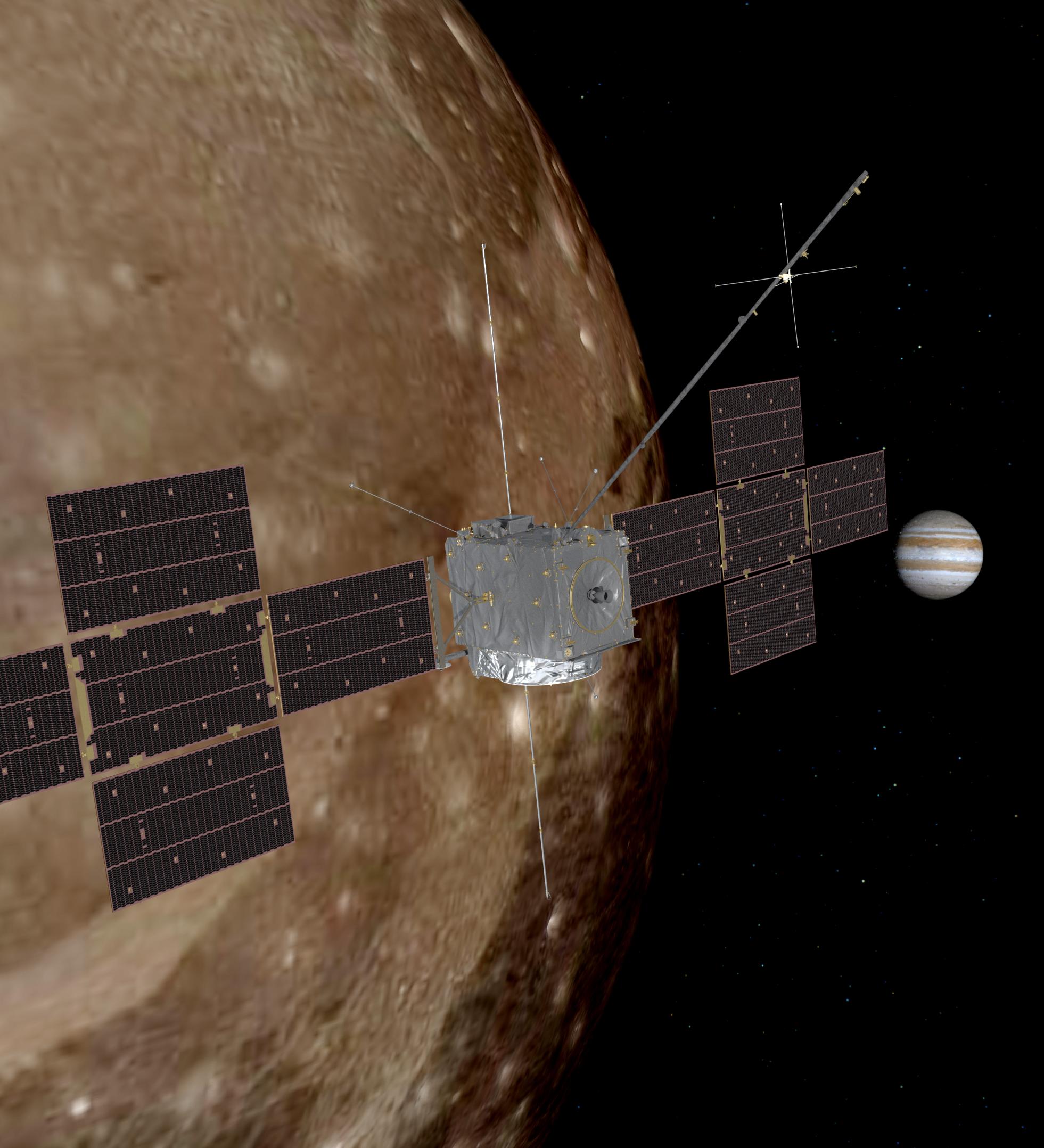 JUICE in orbit around Ganymede