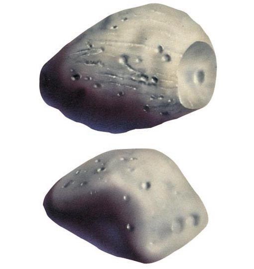 Phobos (upper) and Deimos (lower)