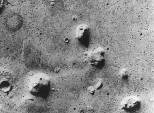 A face on Mars? See Q-facts...