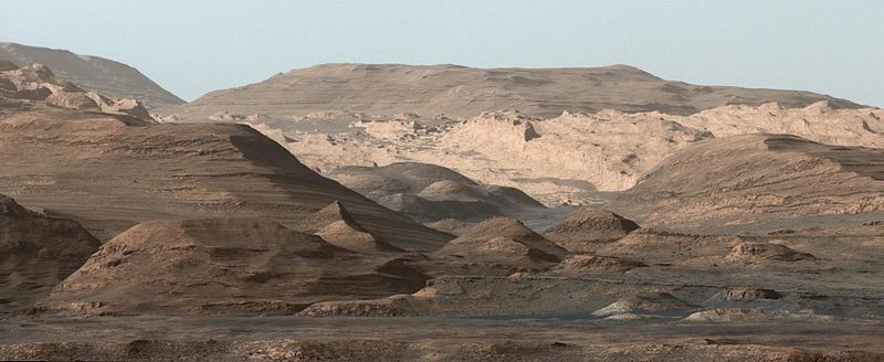 Photo of Martian landscape taken by Curiosity rover