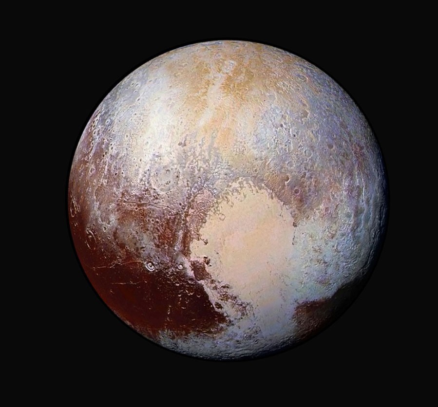 Pluto, taken by New Horizons' cameras on 14th July