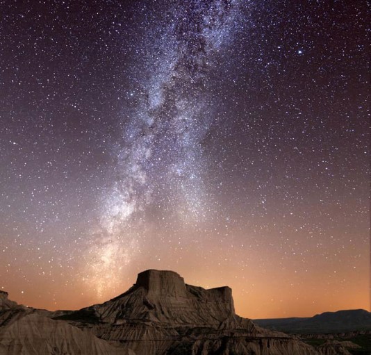 The Milky Way seen in the night sky