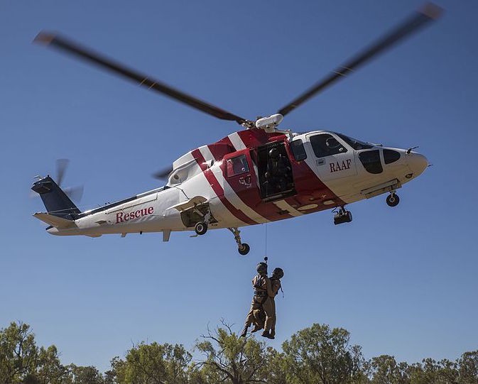 Sikorsky S76A Search and Rescue helicopter