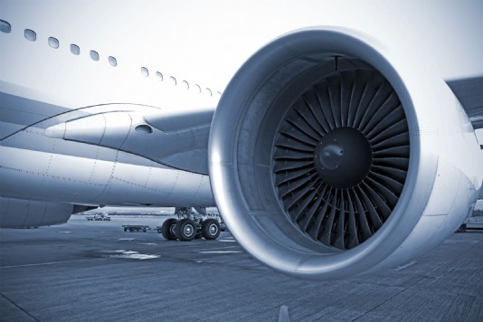 Turbofan engine fitted to an airliner's wing