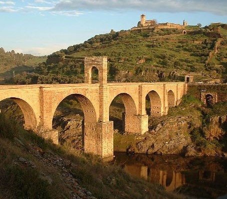 The Alcántara Bridge, Spain, a Roman arch bridge