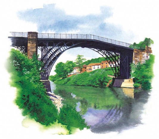The Iron Bridge, Coalbrookdale, England