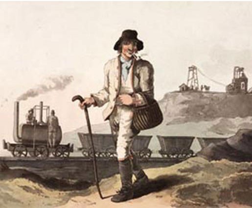 A painting of the Middleton Railway