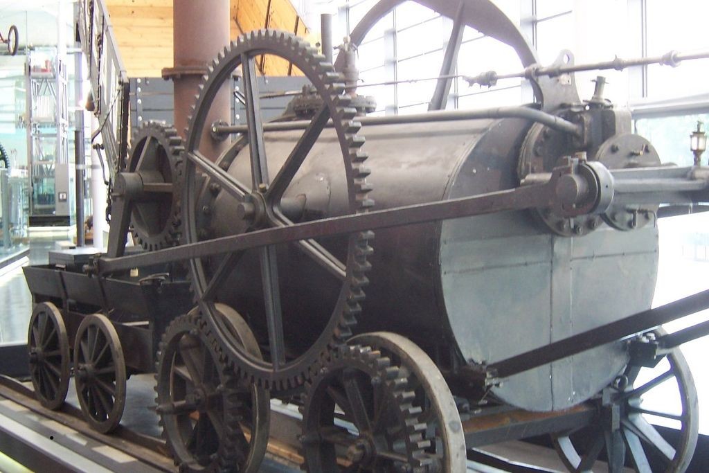 Trevithick's steam locomotive