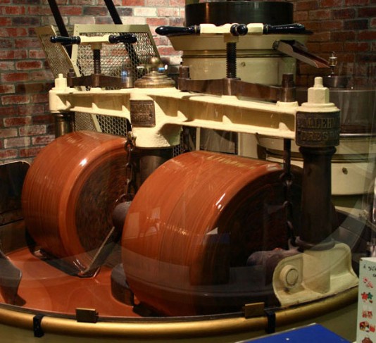 A machine at a chocolate factory