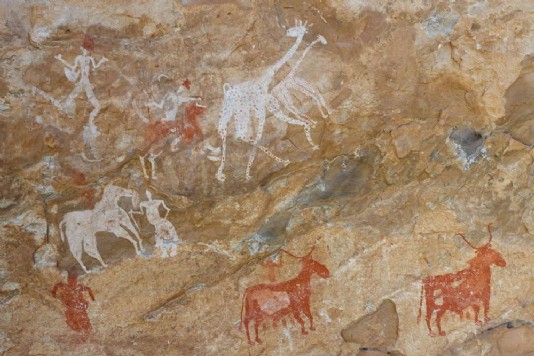 Ancient rock art from the Sahara Desert