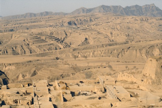 Loess landscape in China