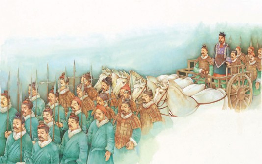 The Terracotta Army as it looked when newly created