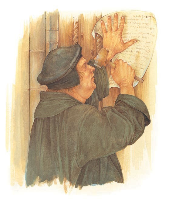 Martin Luther posts his Ninety-five Theses