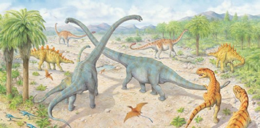 A scene in China in Mid-Jurassic times