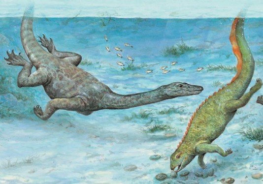 Triassic marine reptiles