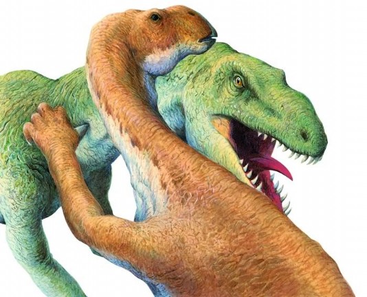 Iguanodon unleashes its thumb spike.