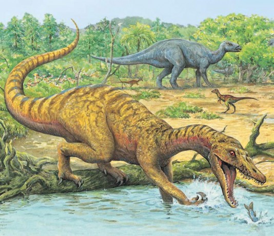 Baryonyx fishing