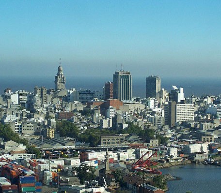 The city and port of Montevideo