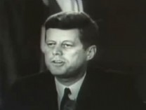 Kennedy speaks about the Cuban crisis in 1962.
