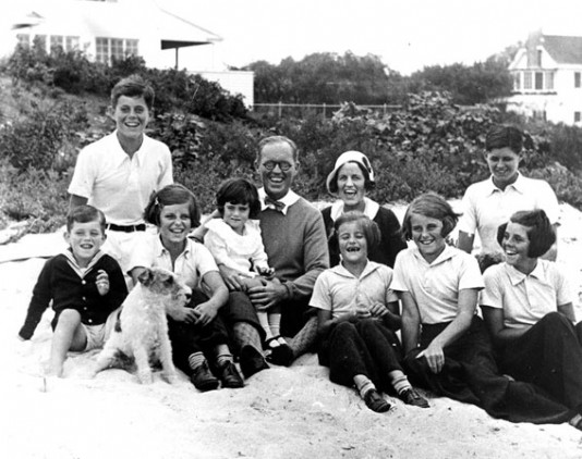 The Kennedy family on holiday in 1931 