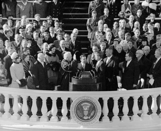 Kennedy is sworn in as president.