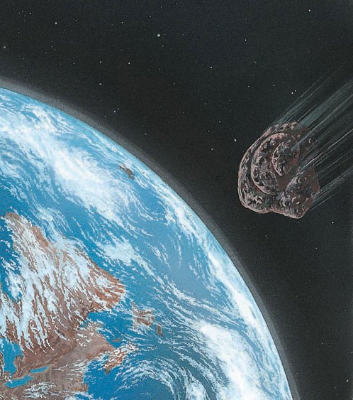 The K-Pg asteroid approaches Earth