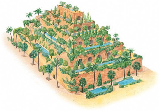 Artist's impression of the Hanging Gardens