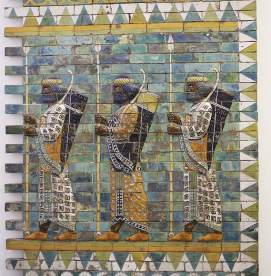 Babylonian warriors, on the Ishtar Gate