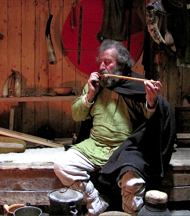 Interior of a longhouse at L'Anse aux Meadows