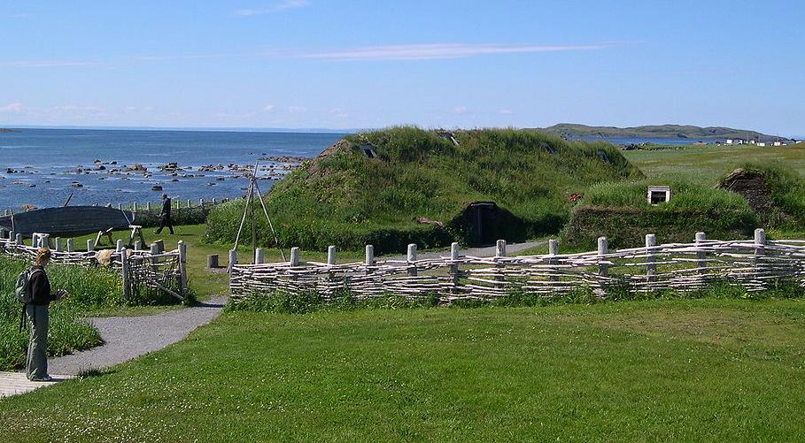 Reconstruction of L'Anse aux Meadows as it looks today