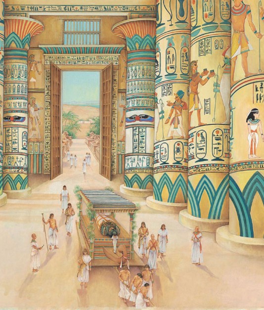 Inside the temple