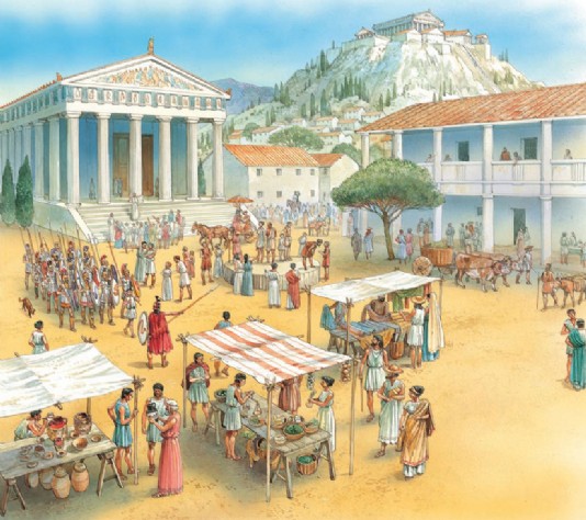 The agora of Athens in the 5th century BC