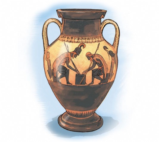 Vase by the Athenian potter Exekias