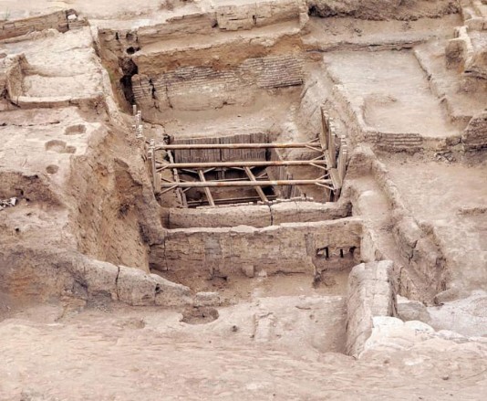 The ruins of Çatal Höyük today